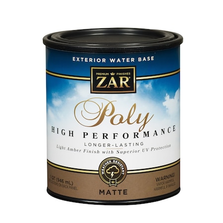Zar ZAR Matte Light Amber Water-Based Polyurethane 1 qt 34912